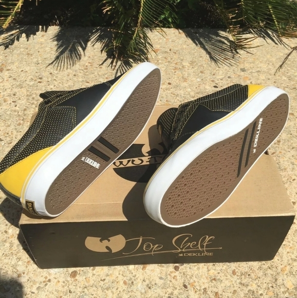 NIB Dekline Belmont Wu-Tang Yellow Killer Bee Shoe - Picture 4 of 11